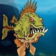 Flash game Blood-thirsty piranha. To play, Feed Us 5, without registration is free