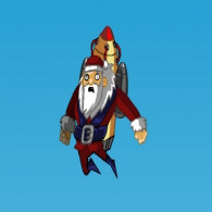 Онлайн игра Санта на ракете (Rocket Santa)
