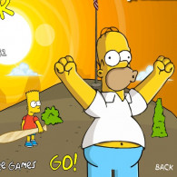 Онлайн игра Удар по заду Гомера (Kick Ass Homer)