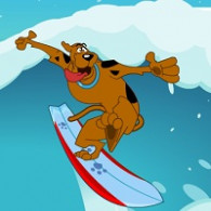 Scooby Doo's game on surfing. Scoobys Ripping Ride is free, without registration, online