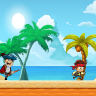 Онлайн игра Убеги от пирата (Pirate Run Away)