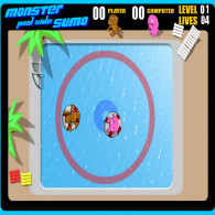 Онлайн игра Monster Pool Side Sumo