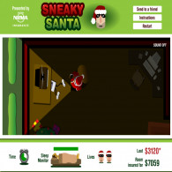 Онлайн игра Sneaky Santa