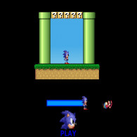 Онлайн игра Sonic Lost In Mario World