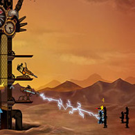 Browser flash game Protection of a tower of Steampunk. Steampunk Tower Defense online, free of charge, without registration