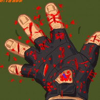 Онлайн игра Ножом между пальцев (Five Finger Pellet)