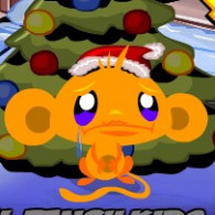 Онлайн игра Грустная обезьянка: Рождество (Monkey GO Happy Xmas Tree)