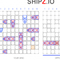 Онлайн игра морской бой (Shipz.io)