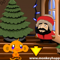 Онлайн игра Сделай обезьянку счастливой в праздник (Monkey Go Happy Lights)