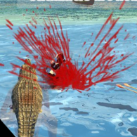 Онлайн игра Crocodile Simulator Beach Hunt