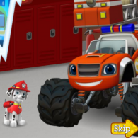 Онлайн игра Вспыш и Чудо-машинки: Пожарники (Blaze And The Monster Machines: Firefighters)