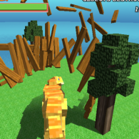 Онлайн игра Blocky Dino Park: T-Rex Rampage