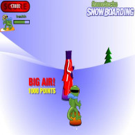Онлайн игра Gecko Snowboarding